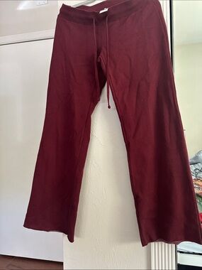 PacSun Women's Burgundy Track Pants Joggers
